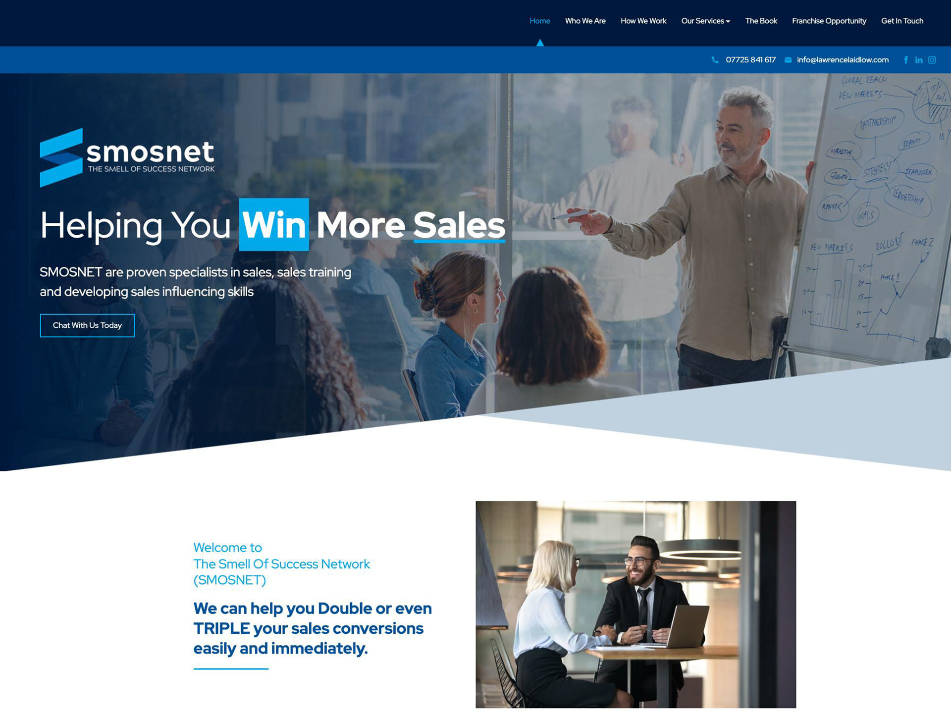 Smosnet website design by it'seeze