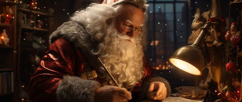 Santa checking his list twice